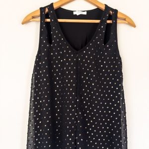 NEW ✨ Maurices XS Black Tank w/ Gold Accents